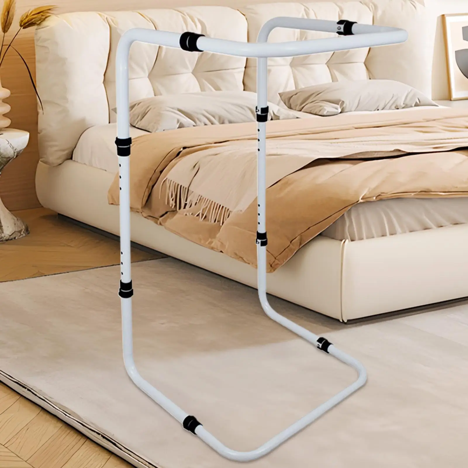 Blanket Lifter Adjustable Carbon Steel Sheet Riser Tool Hospital Bed Rail Accessories Blanket Lifting Aid for Boys Family