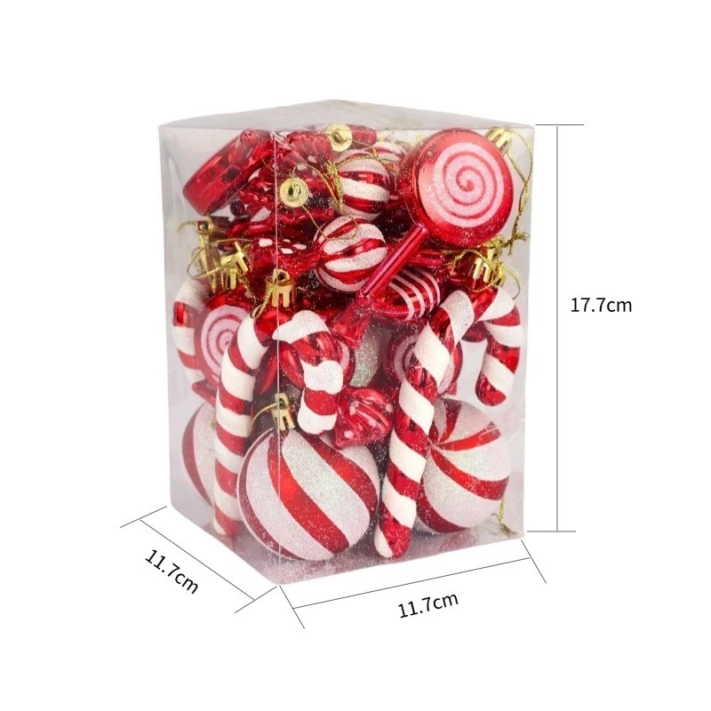Christmas Tree Hanging Ornament Set 30 Pieces Holiday Decorations For Home Table Centerpiece Party Decor For Family Kids