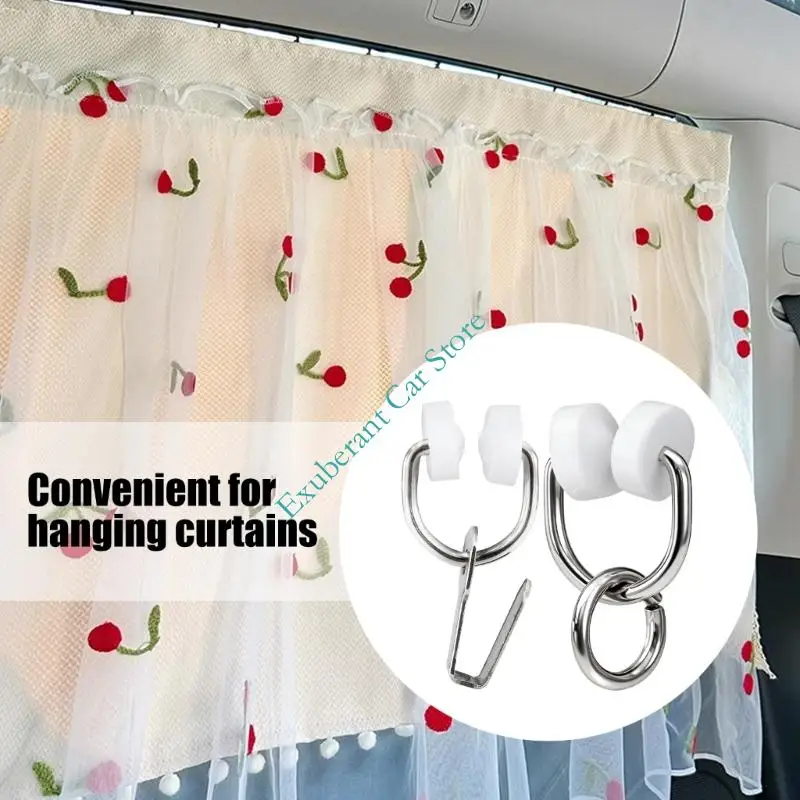

H3CE Motorhome Window Curtain Hook With Anti Drop Design Quiet Gliding For Smooth Operation