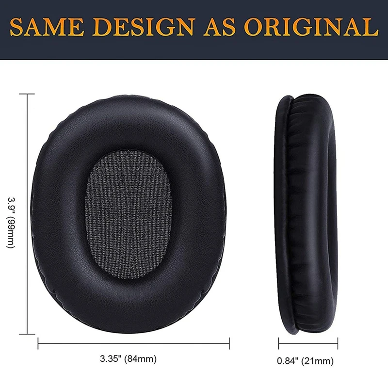 4X M50X Replacement Earpads Compatible With Audio Technica ATH M50 M50X M50XBT M50RD M40X M30X M20X MSR7 SX1 Headphones