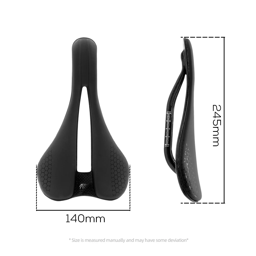 Full Carbon Fiber+leather Saddle 110g High Performance Open Saddle Super Flow MTB Road Race Bicycle Saddle