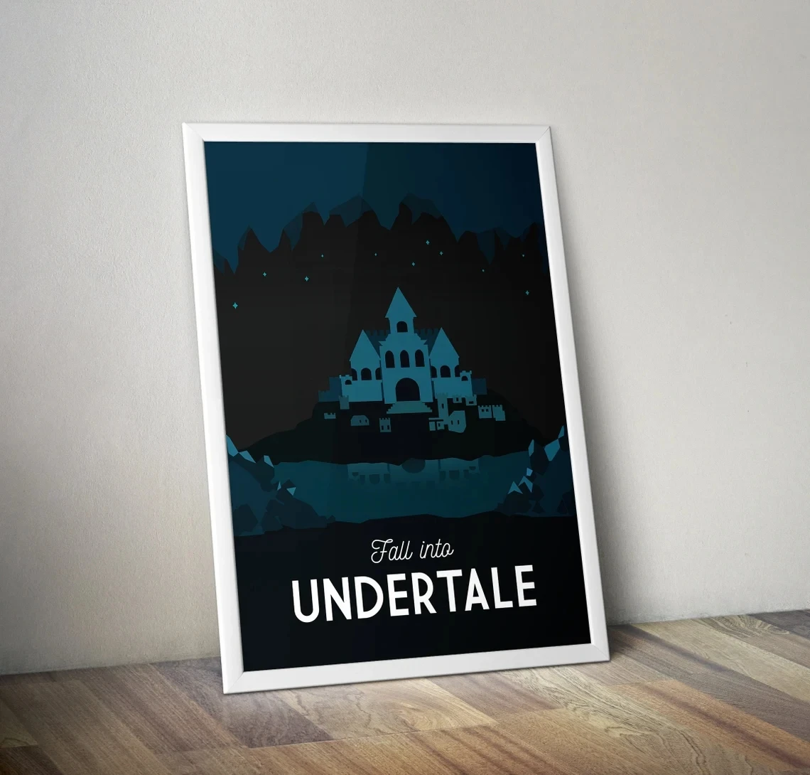 Hot Video Game Undertale Poster Anime Cartoon Characters Poster Canvas Painting Wall Art Pictures Kids Room Home Decor