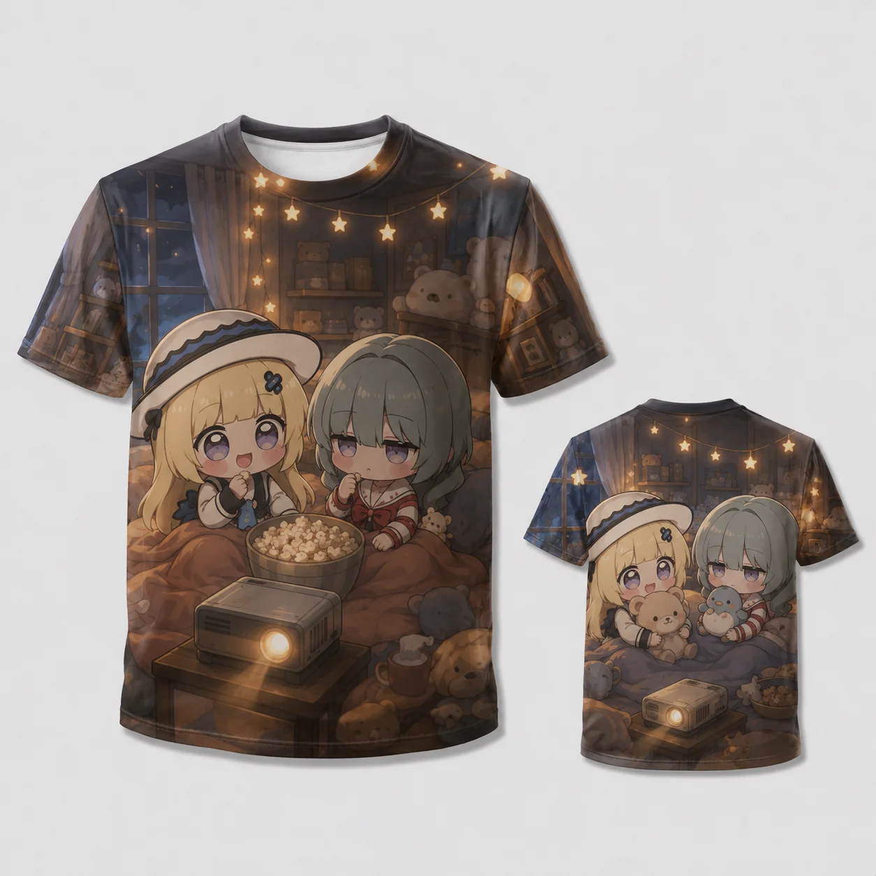 Phoebe Joubi Phrolova Cute Chibi Anime Flower Shop T Shirt Kawaii Girls Hydrangea Bouquet Floral Garden 3D Print Dry Top 2026