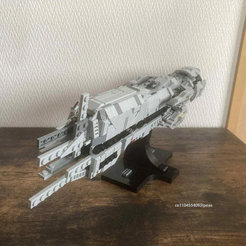 Nuevo Kit de bloques de construcción de la serie de nave espacial Aliens USS Sulaco, conjunto de ladrillos de montaje de acorazado de guerra espacial DIY, modelo de juguetes, regalos para niños