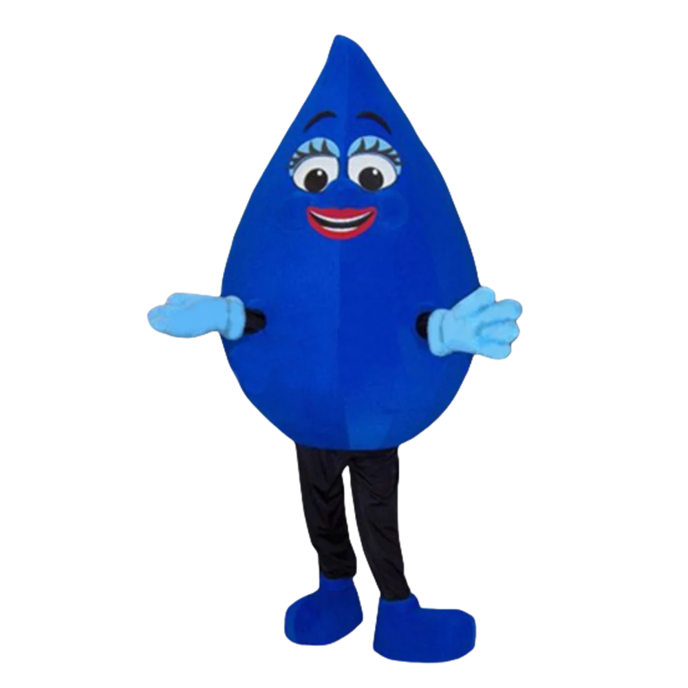 Napwater-Costume de Mascotte Goutte d'Eau Purifiée, Déguisement Rick Mascotte, Bleu, Eau Claire, Dessin Animé, Taille Adulte, SW1163