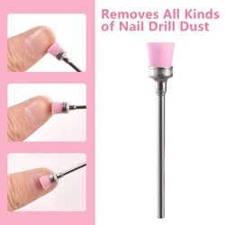 5/10Pcs Professional Nail Drill Bits Cleaning Brush Cleaner Electric Nail Files Milling Cutter Dust Remover Drill Accessories