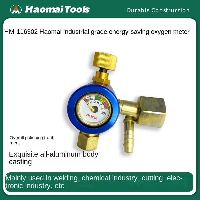 

HaoMai Industrial Grade Energy-saving Oxygen Regulator Energy-saving Oxygen Gauge Explosion-proof Anti-surge