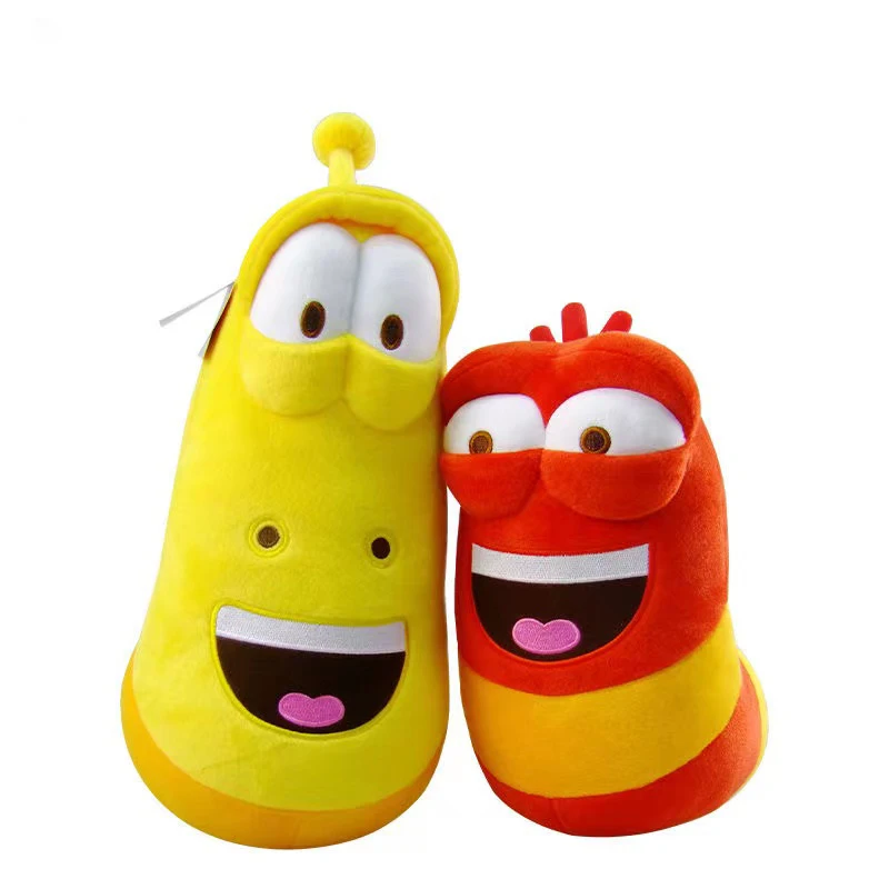 13cm 23cm 30cm Colorful Hilarious Yellow Bug Pillow New Creativity Cute Caterpillar Doll Plush Toy Girl Gift