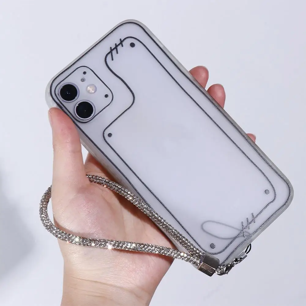 

Short Mobile Phone Strap Women's Diamond Pendant Phone Wrist Chain Cellphone Chain Mobile Phone Lanyard Anti-lost Lanyard