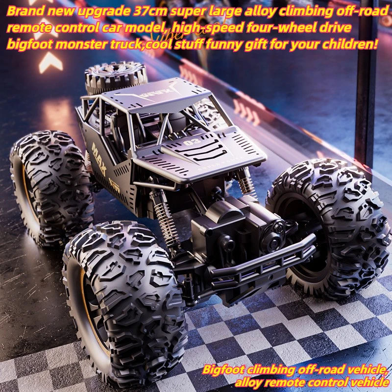 

Kawaii Toy Car Funny Gift-Upgrade 37cm Alloy Climbing Off-road Rc Cars,Remote Control Car,High-speed 4WD Rc Truck,Toys for Kids