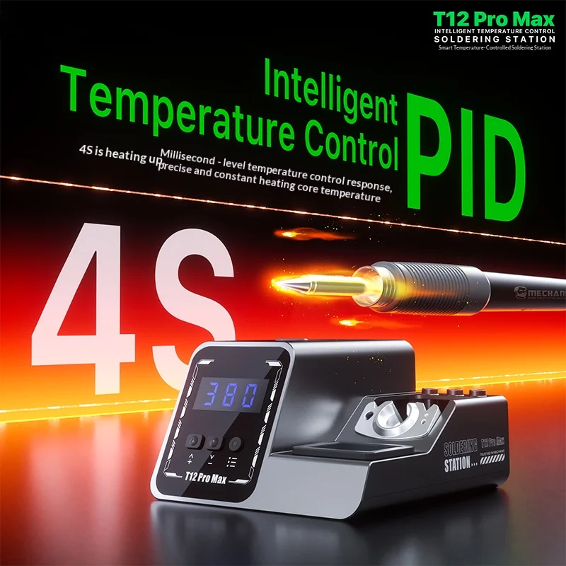JCD T12 Pro Max Soldering Station 120W PID Temp Control 4S Fast Heating Auto Sleep T12 Solder Iron For Phone Motherboard Repair