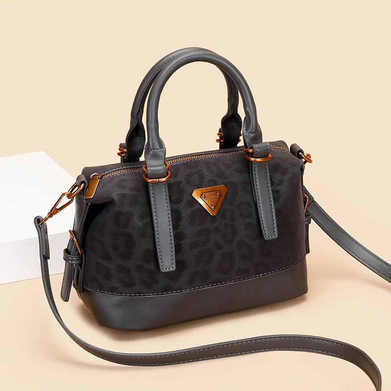 

Elegant Leather Classic Designer Paris Fashion Large Capacity Tote Bag Solid Color Luxury Women Messenger Purse