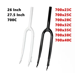 Road Bike Fork 700C 29 Frame 26 27.5 Gravel Bicycle Parts Mountain Bike Accessories 700*40C 38C 35C 32C 28C 25C 23C