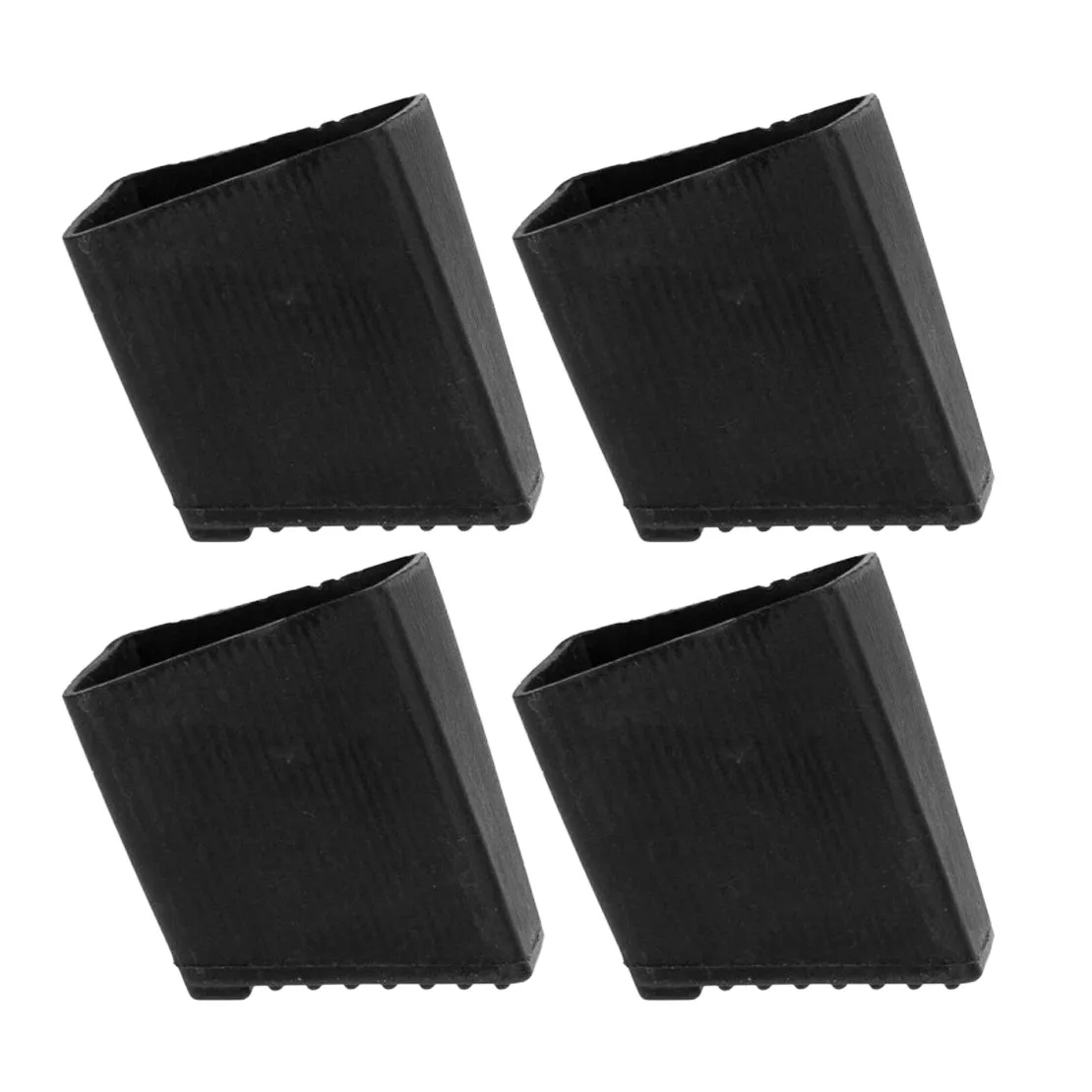 4Pcs 35x25mm Ladder Feet Pad Covers Non-Slip Rubber Folding Ladder Foot End Protective Cap Black