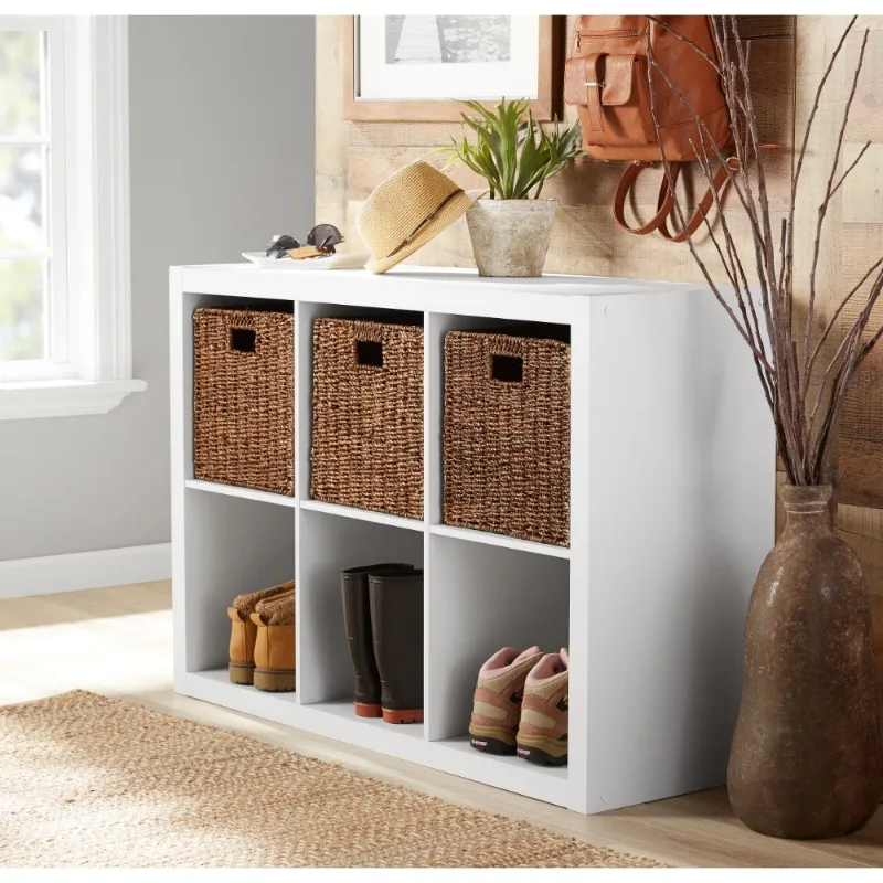 

6-Cube Storage Organizer, White Texture