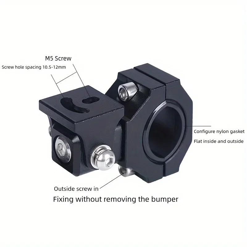 JOYINLED Universal Aluminum Adjustable Motorcycle Spotlight Extension Bracket Durable Rust-Resistant Versatile Mounting Solution
