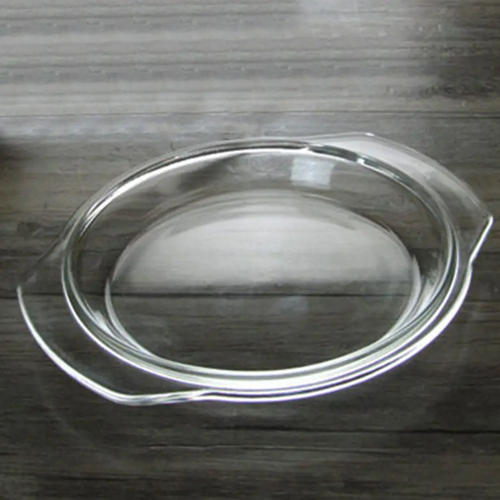 Glass Microwave Cover Splash Guard Dome Lid for Steaming Baking Reusable Food Protection Transparent Oven Compatible Microwave