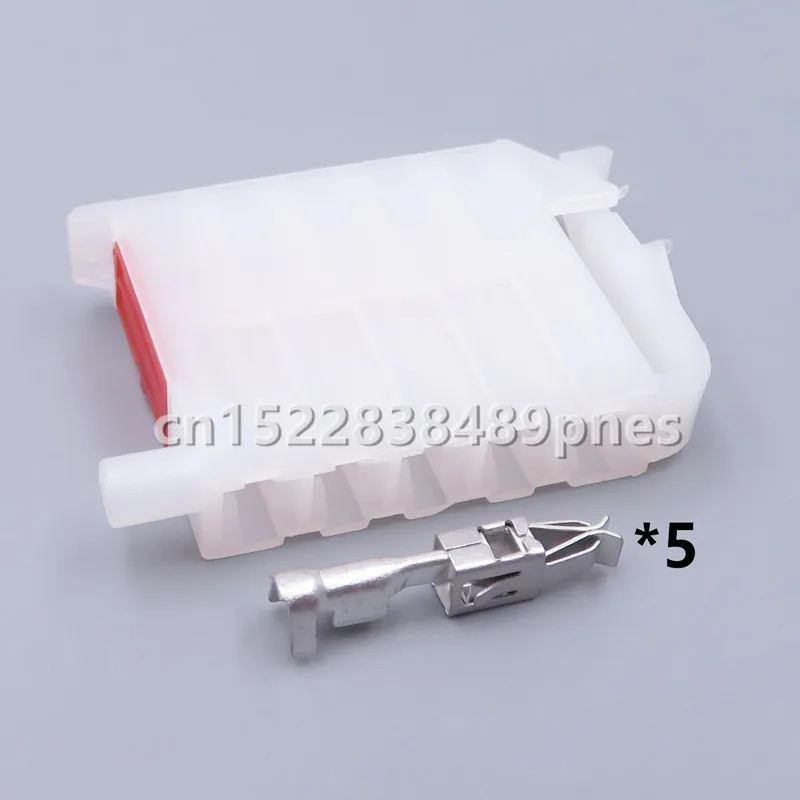 5 Pole 3.5 Series 357955968A White Automotive Plastic Housing Connector Auto Plug Cable Socket With Terminal