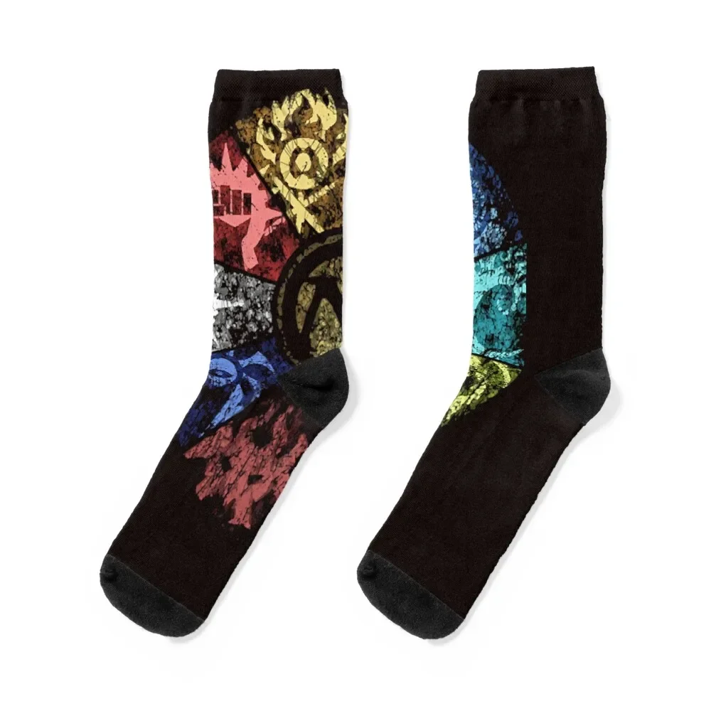 MTG Faded Guild Wheel Socks snow christmas stocking ankle Socks Male Women's