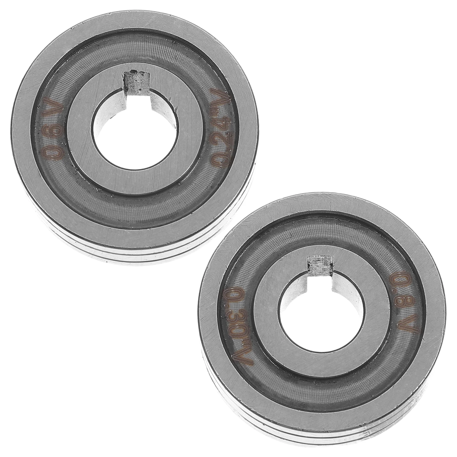 

2pcs Welding Machine Guide Wheel Heavy Duty Metal Rollers V Groove 5KG Load Capacity Gasless Technology Precision Machining