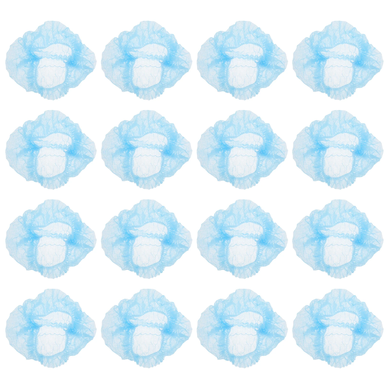 

100pcs Non Woven Hat Dust Free Workshop Food Processing Salon Use Breathable Unisex Caps Kitchen Beauty Care One