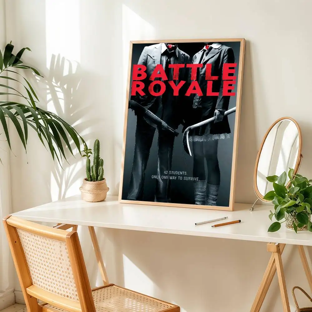 ملصق فيلم مثير B-battle Royale مناسب لغرفة المعيشة المنزلية وغرفة النوم والمكتب والبار ملصق تزيين الحائط #6