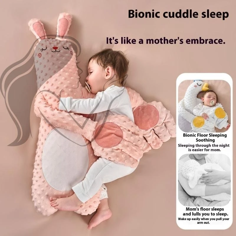 

J15U Мультяшная детская игрушка для сна, кукла-пустышка для рук, с/без музыки и нежной лаской