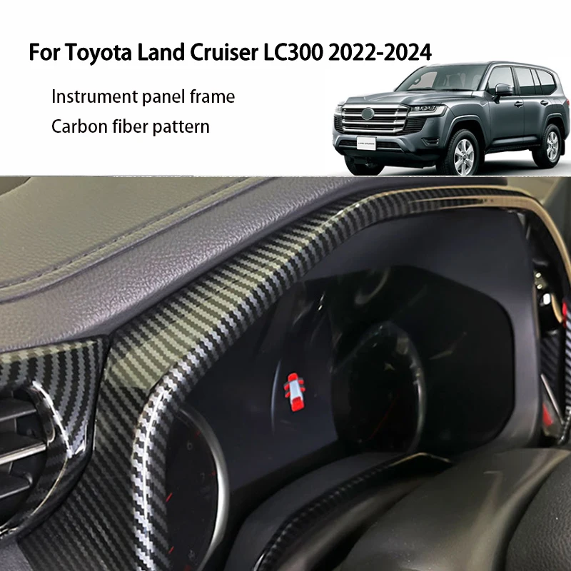 For Toyota Land Cruiser 300 LC300 2022-2024 Instrument Panel Decoration Frame Odometer Decoration Sticker Interior Accessorie