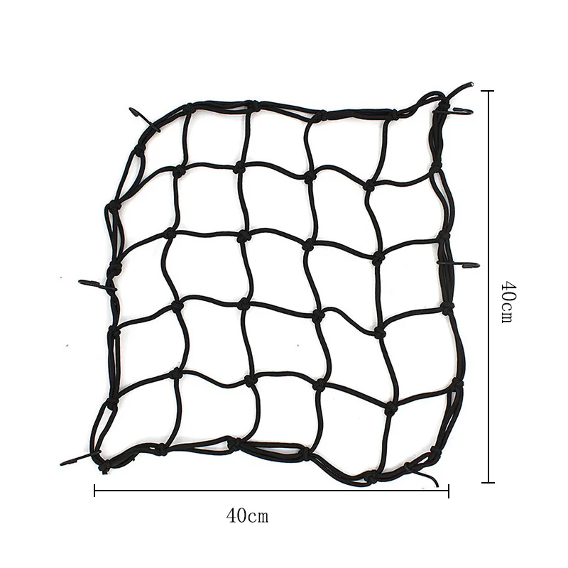شبكة سوداء للأمتعة للدراجات النارية ، دراجة ، 6 خطاف مع الاستمرار ، خزان الوقود ، شبكة ويب ، دراجة نارية بنجي ، تصفيف السيارة #2