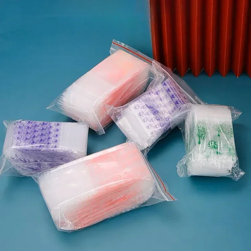 1000pcs Small Size Self Sealing Bag PE Plastic Transparent Ring Earring Mini Seal Storage Bags Dustproof Dampproof Packaging Bag