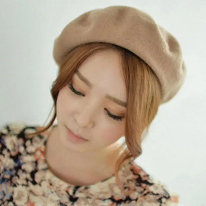 2025 새로운 신축성 프랑스 베레모 모자 아크릴 혼합 겨울 모자 유니에 렉스 가을 액세서리