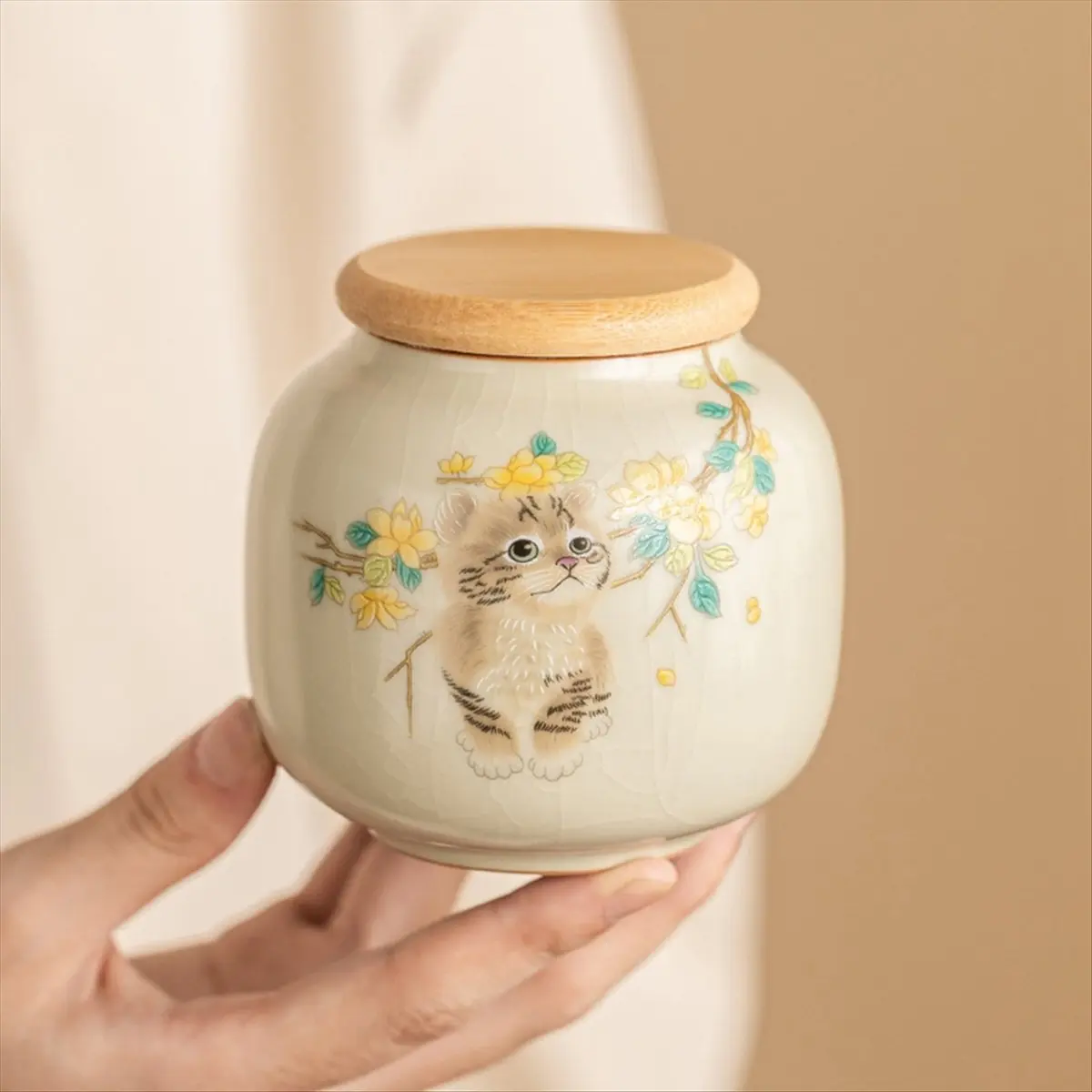 9Oz Ceramic Tea Can… - image