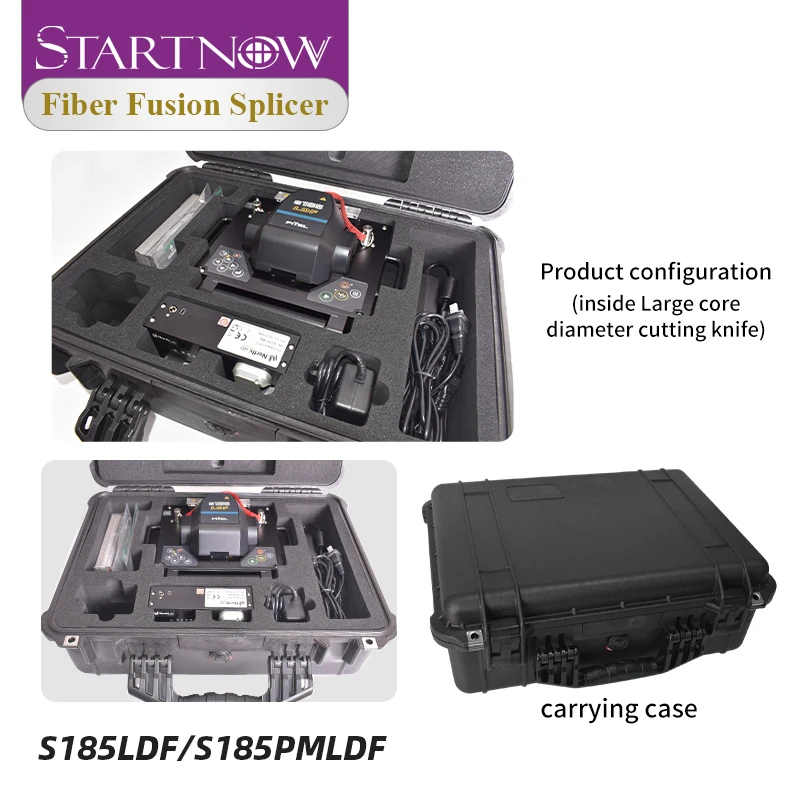 Startnow S-37 Optical Fiber Fusion Splicer Large Core Aperture 500um Welding Splicing Fiber Wire SM & MM Multi-Language System