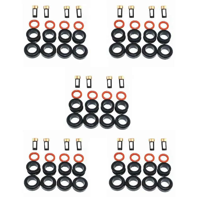 

20X Injector Repair Kit Fuel Injector Seal O-Ring Kit Seals Filters For Subaru Wrx Sti Legacy GT 195500-3910 16611-AA510-AU62