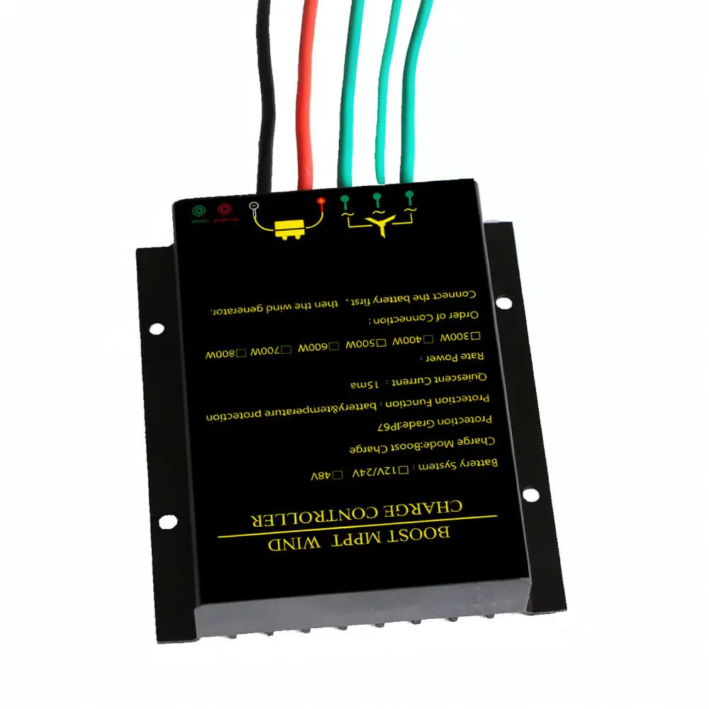 Boost MPPT Wind Controller Regulator 12V 24V 48V Auto Identify For Dexin 300W 600W 800W Wind Turbine Battery Charging