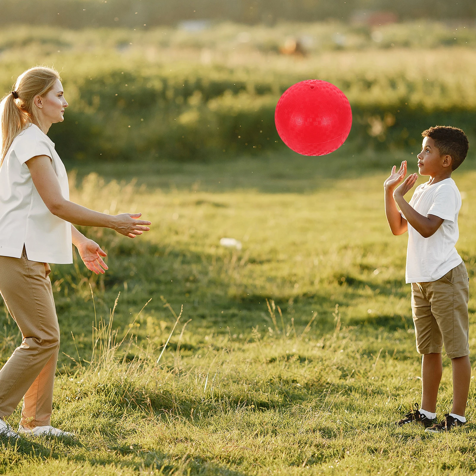 

Pvc Playground For Kids Ages 8-12 Colorful Lightweight Outdoor Playing Ball Kickball Dodgeball Sports Jumping Ball For