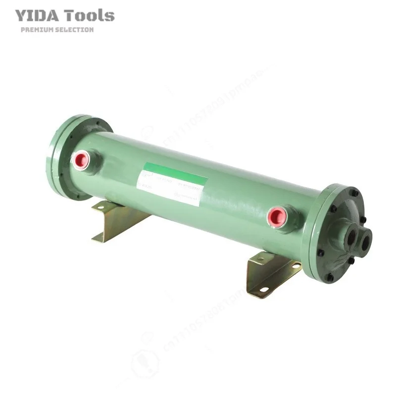 YIDA OR-150 Shell And Tube Water Cooled Oil Cooler Pure Copper Tube Hydraulic Heat Exchanger For Hydraulic Station