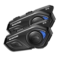 WAYXIN R16 Motorcycle 6 Riders Communication System Bluetooth Helmet Headset Intercom With Multitasking Audio FM Waterproof GPS