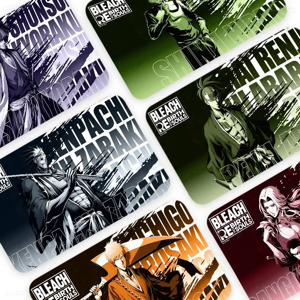 Japanese B-Bleach Credit Card Skin Stickers for VISA Bank Card Transportation Card Waterproof Sticker Anti-scratch Women Gift