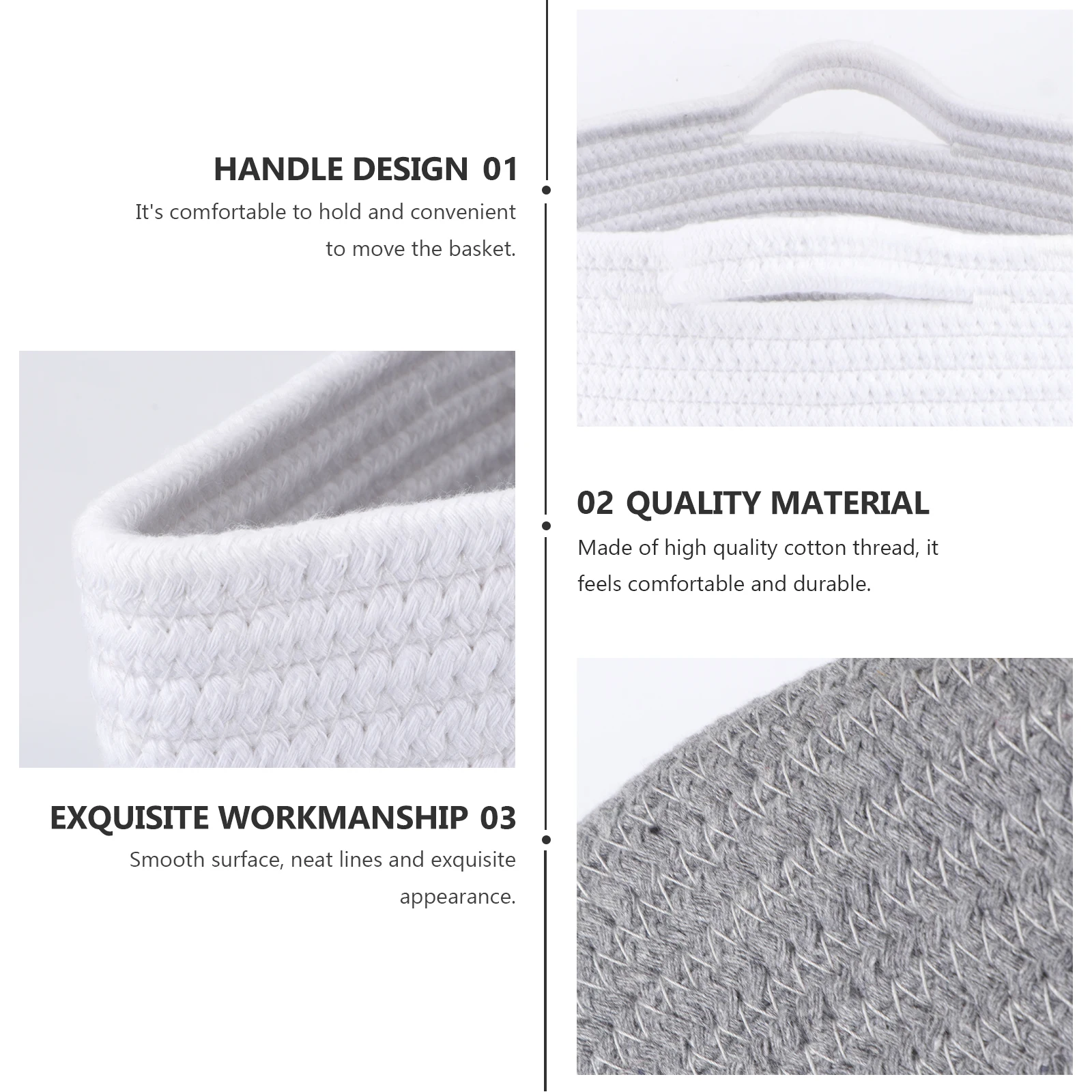 

Cotton Thread Storage Basket Home Laundry Clothes Basket Foldable Clothes Sorting High Quality Storage Container