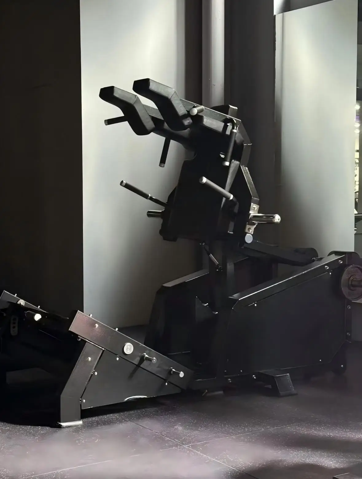Coofull Reverse & Forward Hack Squat Machine Commercial Gym Leg Press Steel Safety for Quadriceps and Glutes Strength Trainer