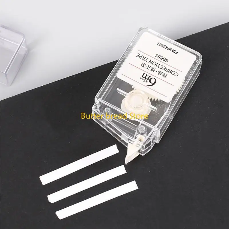 W89C Băng hiệu chỉnh khô nhanh Đơn giản Phong cách con lăn màu trắng dễ dàng văn phòng phẩm trường học