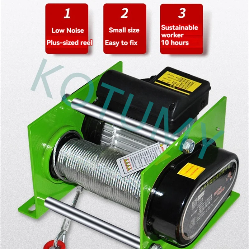 German Style Winch Multifunctional Electric Hoist Winch 200-800KG Electric Hoist Household Crane Lift 220V