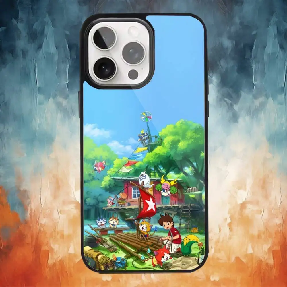 Чехол для телефона Y-Yokai Game W-Watch для iPhone 17, 16, 15,14,13,12,11 Plus, Pro Max с магнитной беспроводной зарядкой Magsafe