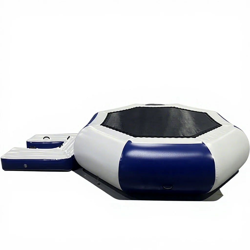 Inflatable Fun Games Play  Floating Trampoline or Water Bouncer