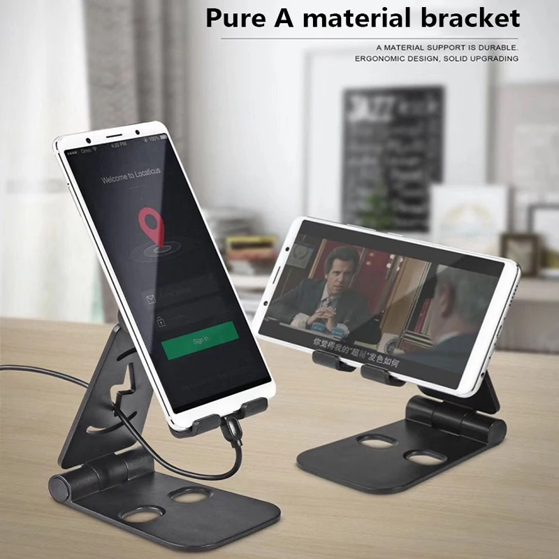 Creative Lazy Desktop Bedside Phone Holder Multifunctional Portable Folding Telescopic Live Aluminum Alloy Phone Holder Newest