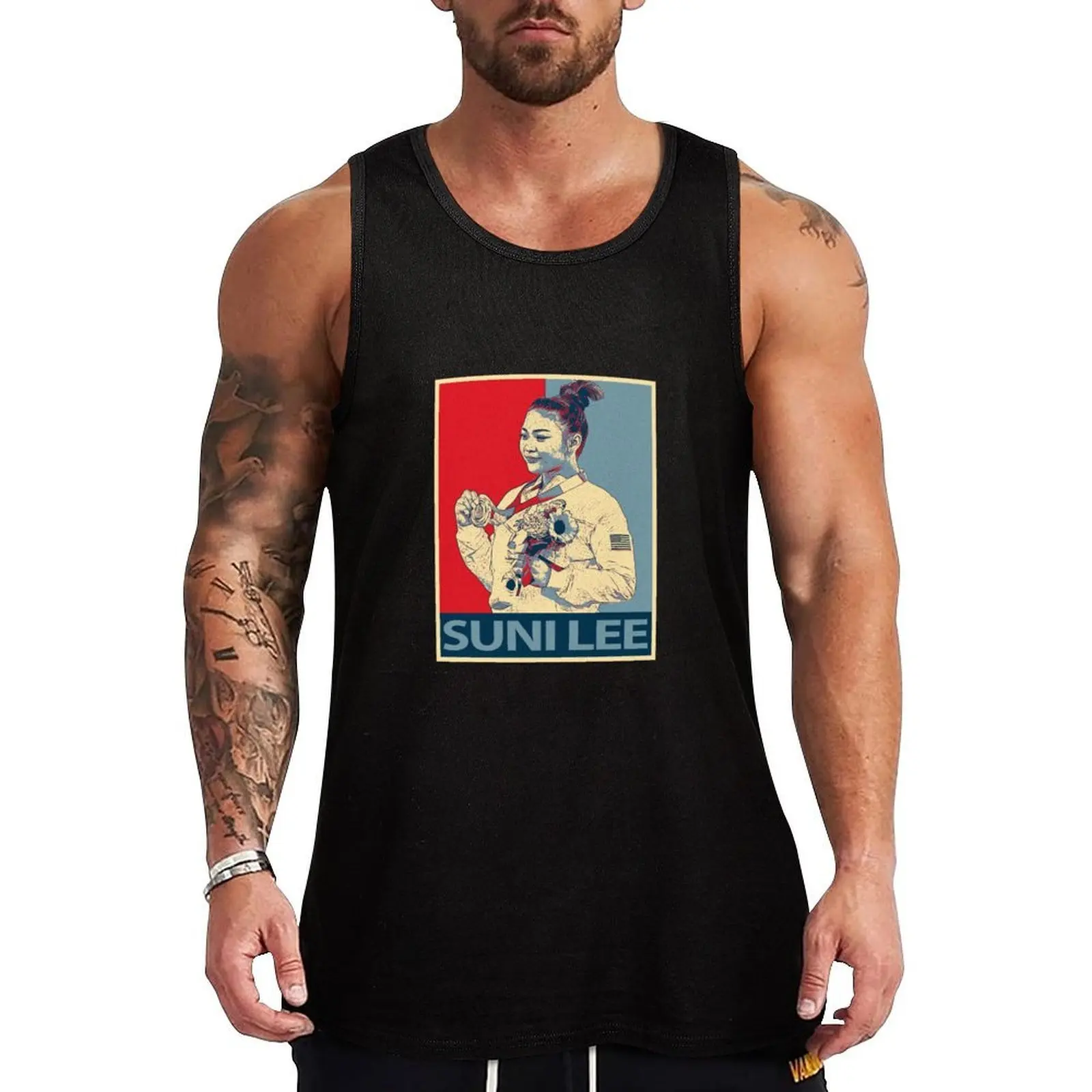 Suni Lee Tank Top Sweat Resistant Tank Top Moisture Wicking Gym Wear