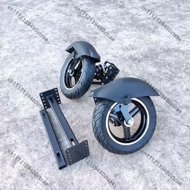 10 Inch Foldable Anti Side Slip Auxiliary Balance Wheel Mod Spare Parts For Two Wheeled Travel Tool