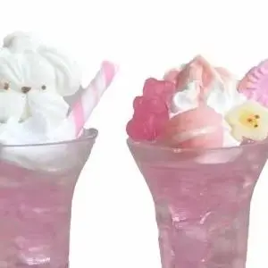 

1 Piece Miniature Dollhouse Food Pink Ice Cream Cup Drink Model Toy For Doll Accessories Doll House Decoration Kids Gift
