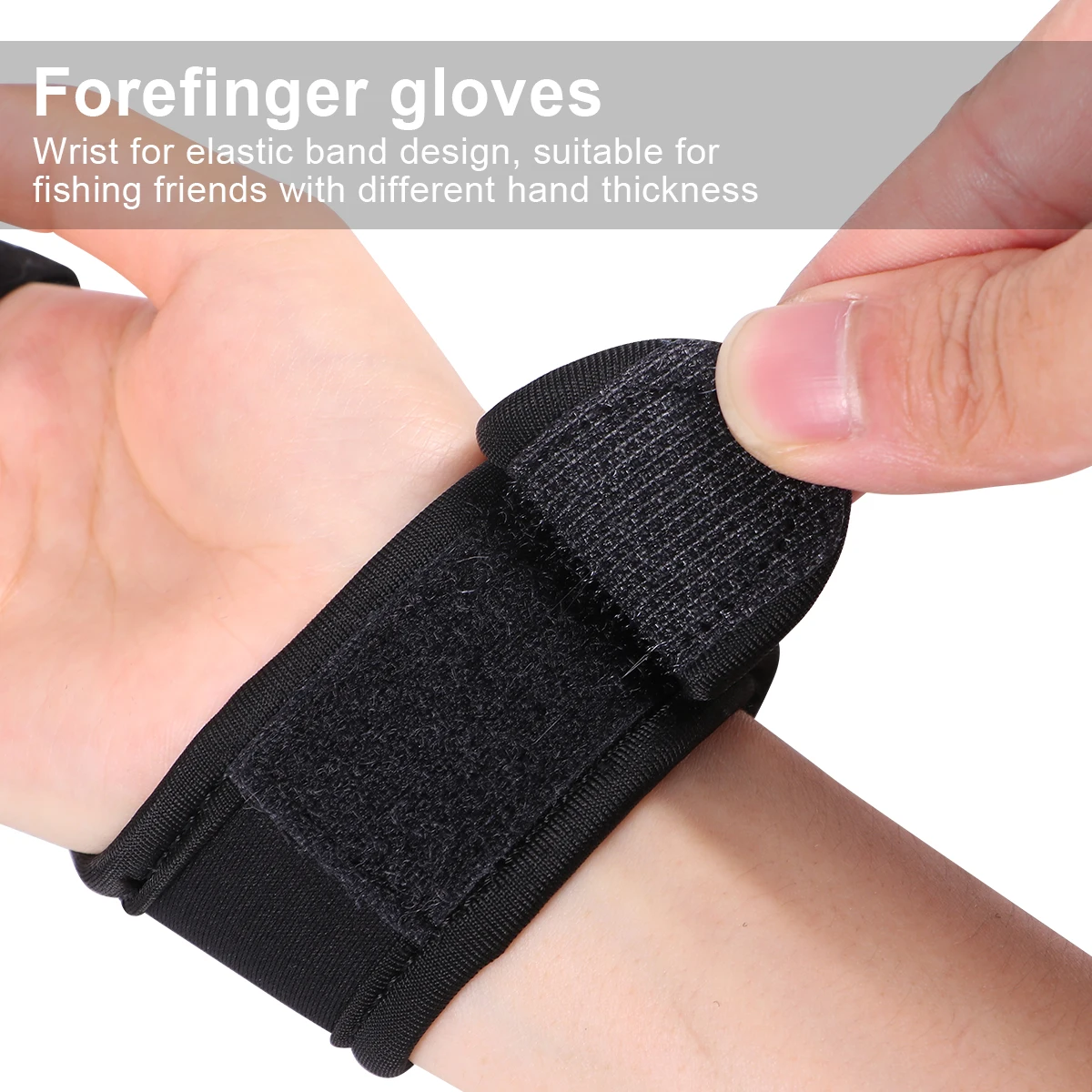 

Fishing Glove Single Finger Protector Non-Slip Breathable Quick-Dry Casting Surfcasting Glove For Black